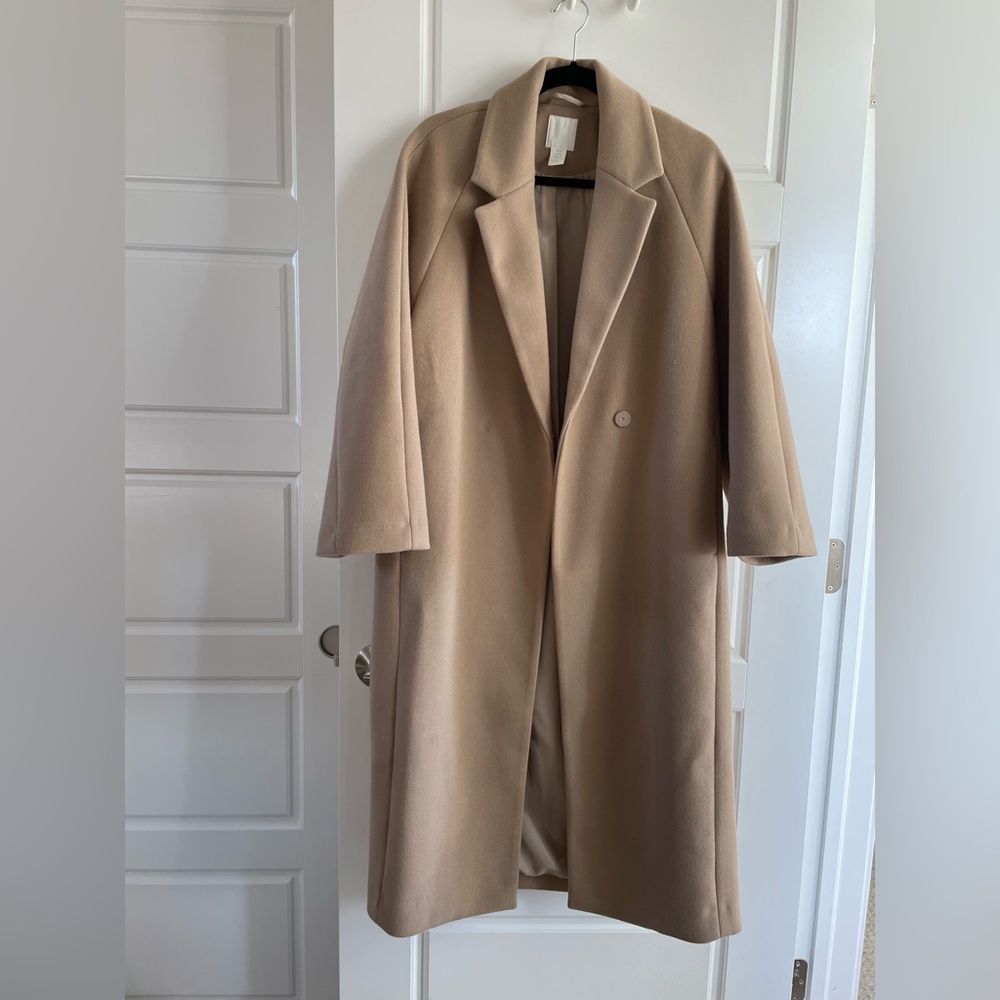H&M Camel Overcoat